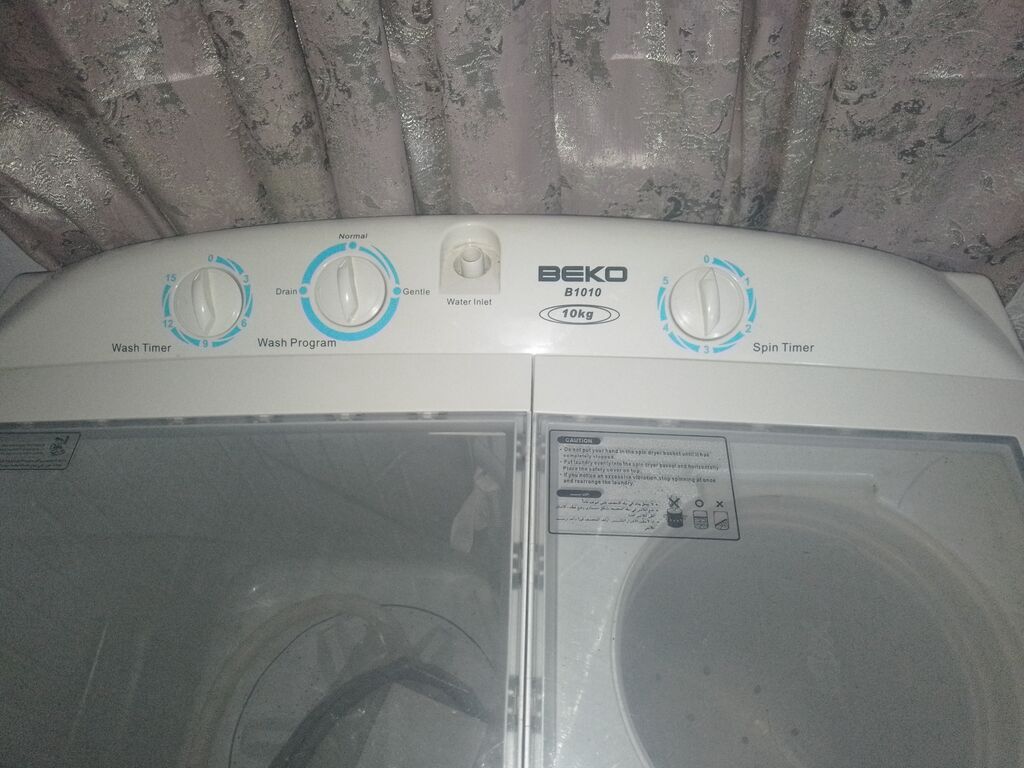 Paltaryuyan maşın Beko, 10 kq, Yeni, Yarımavtomat, Qurutmasız — Paltaryuyan maşınlar, Bakı