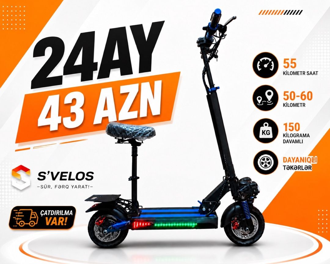 Elektrikli Skuter (AF-703) — Mallar, Bakı
