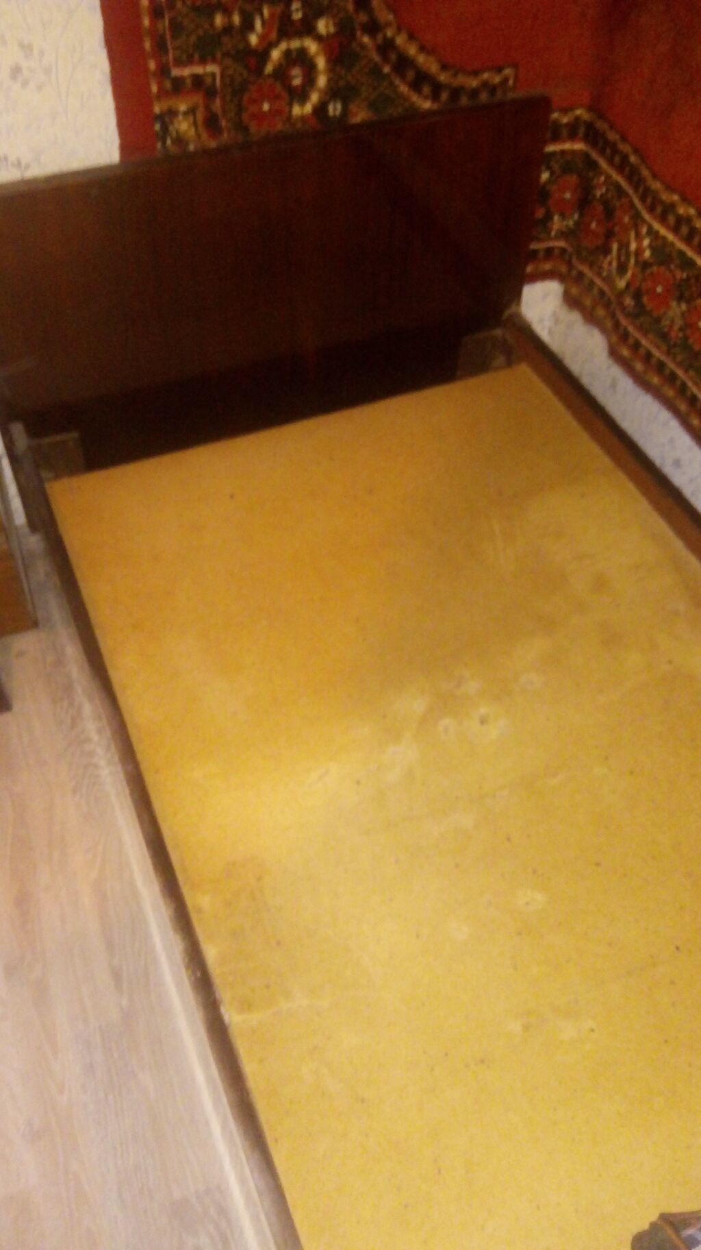 Taxta tək nəfərlik çarpayı karkası - Ölçü: təxmini 90×190 sm (tək — Mebel, Bakı (3)