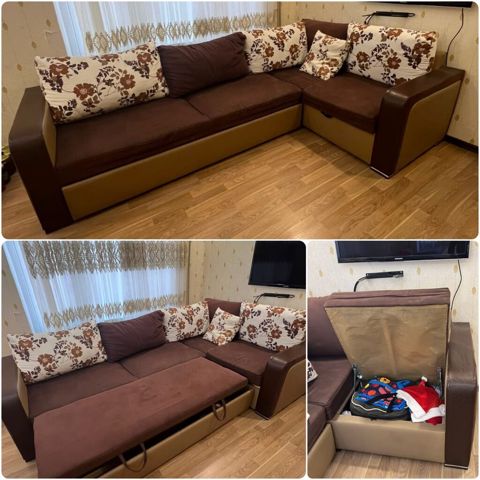 Künc divan satılır 180 azn.Unvan neapol dairesi.olcusu 2.60 uzun 1.70
