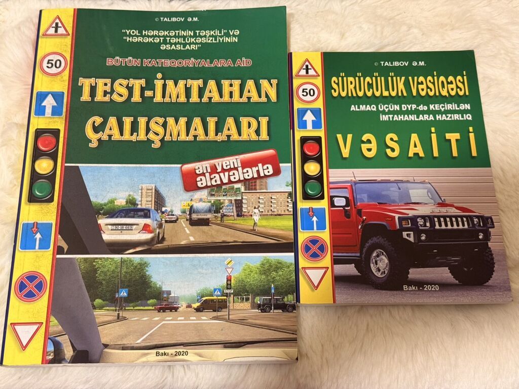 Sürücülük imtahanına hazırlıq üçün kitab dəsti - Müəllif: Ə. M