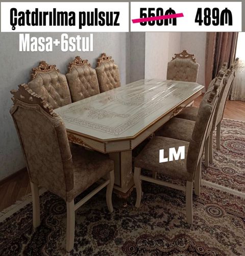 Möhtəşəm tacmaral masa dəsti