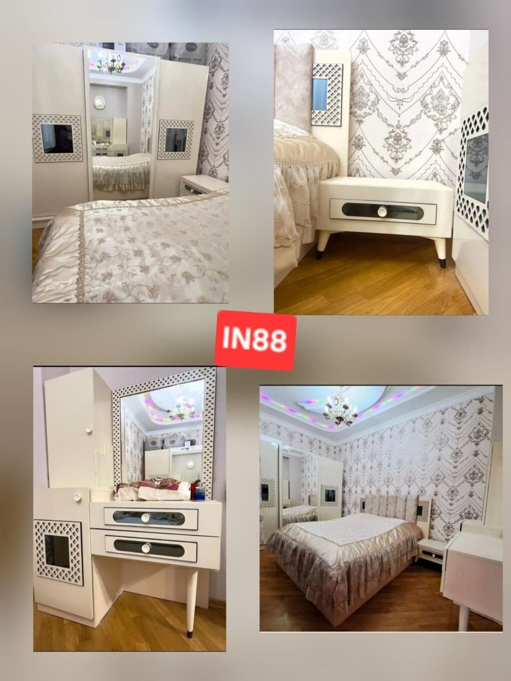 Yataq otagi mebeli tecili olaraq satilir 1200 manata.Carpayi bazalidir — Mebel, Bakı