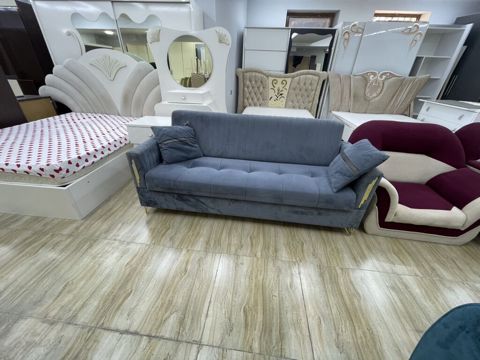 Divan, İşlənmiş, Açılan, Bazalı, Vеlur parça, Çatdırılma yoxdur — iknci əl ev əçya alış satış
