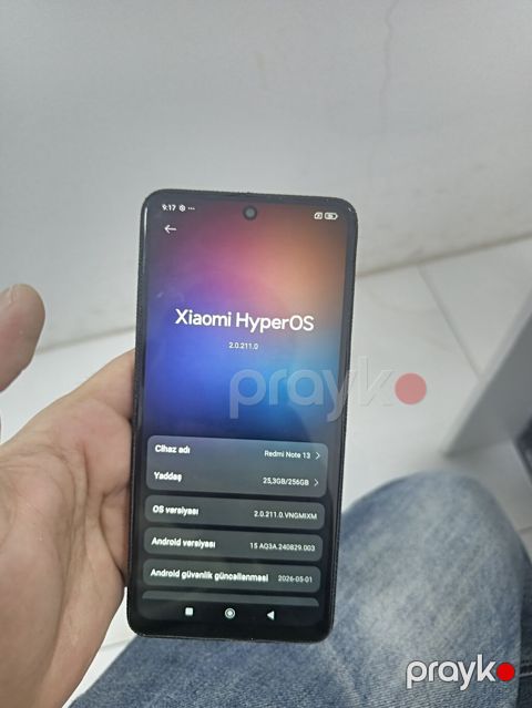 Redmi Note 13, 256 GB, rəng - Qara, İki sim kartlı