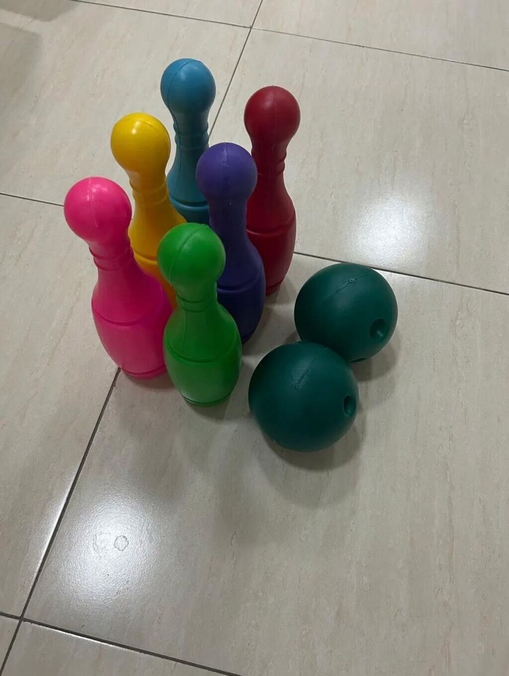 Bowling təzə heç bir problemi yoxdur - Komplekt: 6 ədəd kiçik boulinq