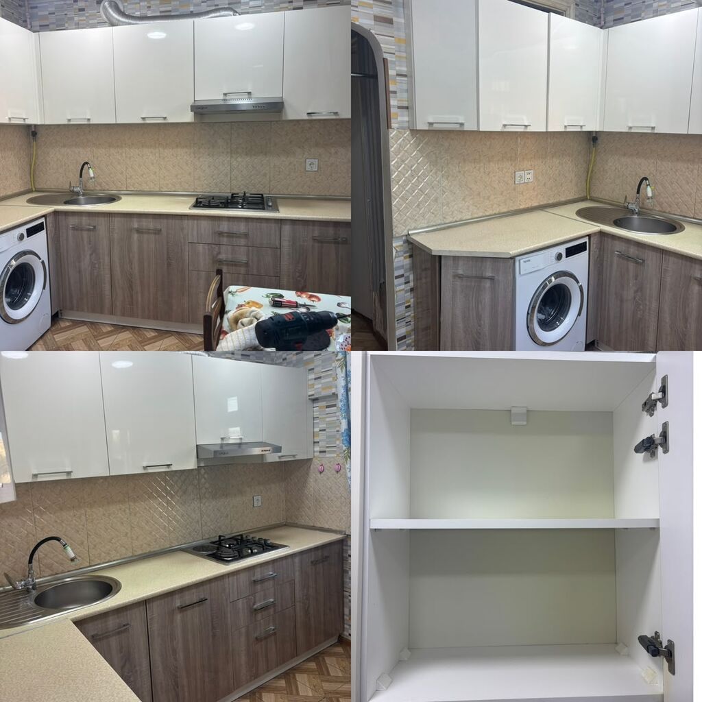 Akril metbex mebeli 6 ay istifade olunub. 280/170 ölçüdedir üstünde — Mebel, Bakı