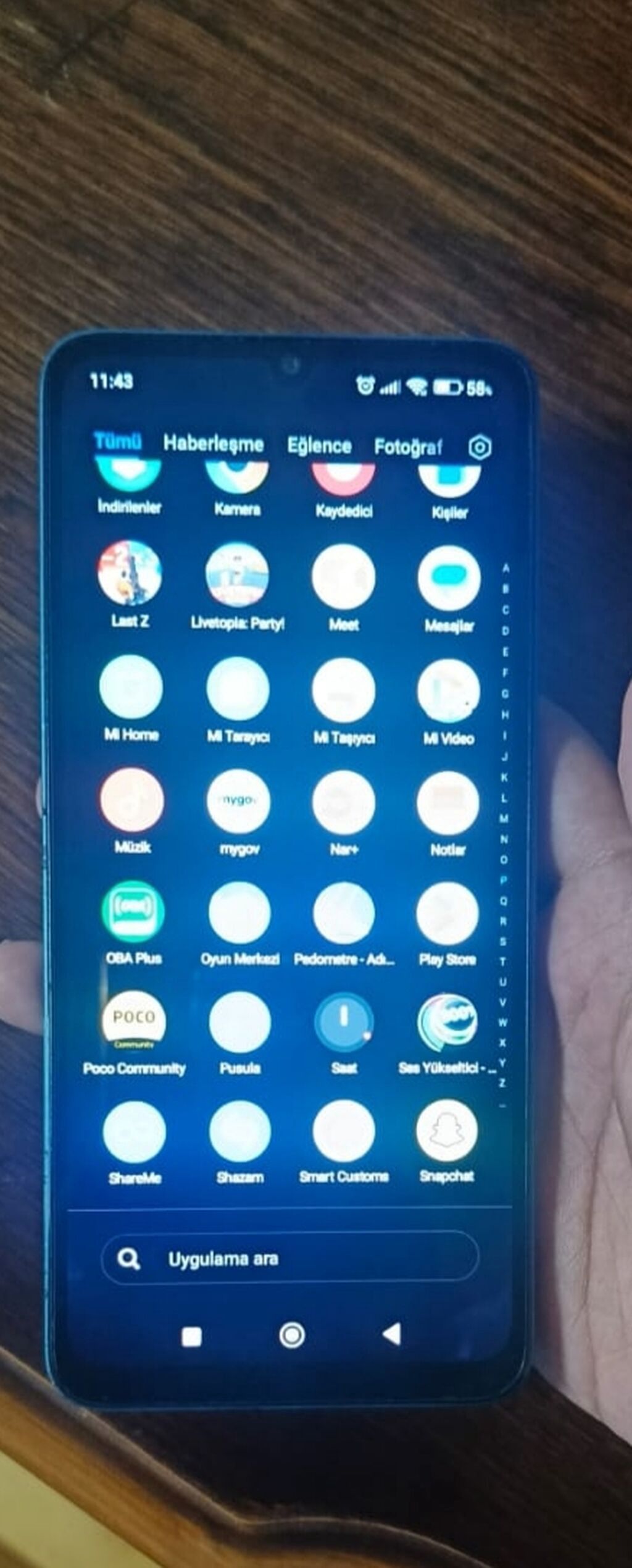 Poco C65, 128 GB, rəng - Göy, Barmaq izi