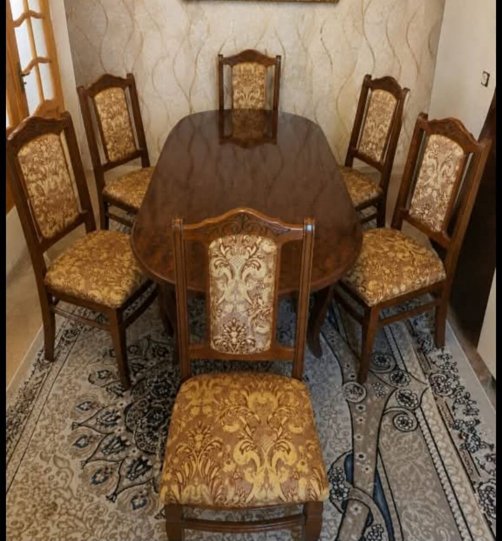 Masa desti 6stulnan birlikde 220 azn satilir‼️unvan gunesli sekine — Mebel, Bakı