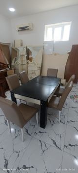 Endirim edildi. Masa dəsti 240₼.ölçü açıq halda 2m,baglı 1.60. ünvan — Mebel