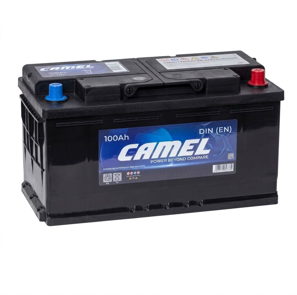 Аккумулятор CAMEL 100 Ah R+ 870 A 60044MF 353x175x190 — Akkumulyatorlar, Bakı