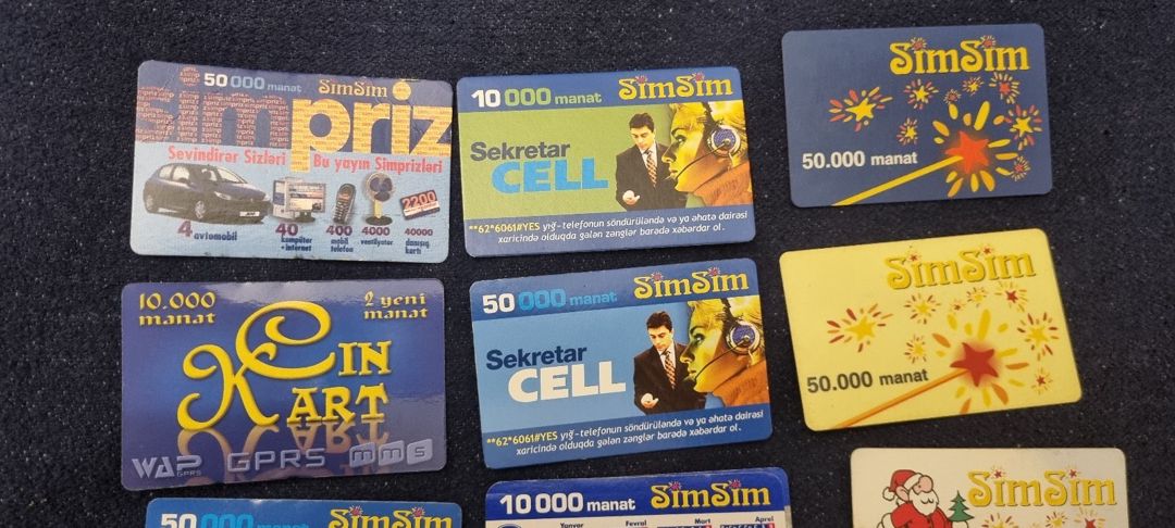 AZERCCEL danışıq kartları — Kolleksiyalar, Bakı (2)