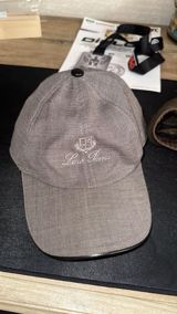 Loro Piana kepkasi tam original - Rəng: boz - Material: təbii toxuma — Baş geyimləri