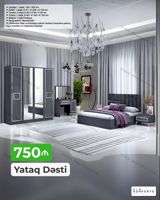 Yataq Dəsti – 750 ₼ Komplektin tərkibi və ölçülər: - Çarpayı: 1 ədəd — Furniture