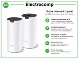TP-Link Deco E4 (2-Pack) AC1200 Whole Home Mesh Wi-Fi System — ElectroComp — Computers & Laptops