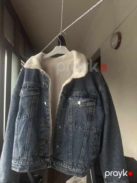 Qışlıq astarlı cins gödəkçə - Material: Orta yuma mavidənim (jeans) -