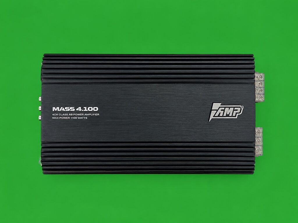 AMP MASS 4.100 – 4 kanallı Class AB avtomobil gücləndiricisi İdeal