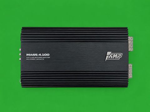 AMP MASS 4.100 – 4 kanallı Class AB avtomobil gücləndiricisi İdeal
