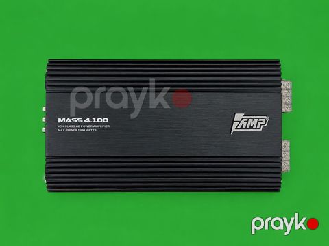 AMP MASS 4.100 – 4 kanallı Class AB avtomobil gücləndiricisi İdeal