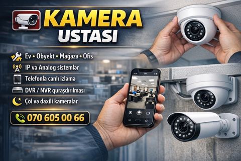 Müşahidə kameralarının quraşdırılması — Bakı