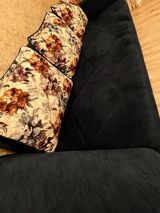 Məhsul: 3 nəfərlik yumşaq divan - Rəng və material: Tünd — Esma