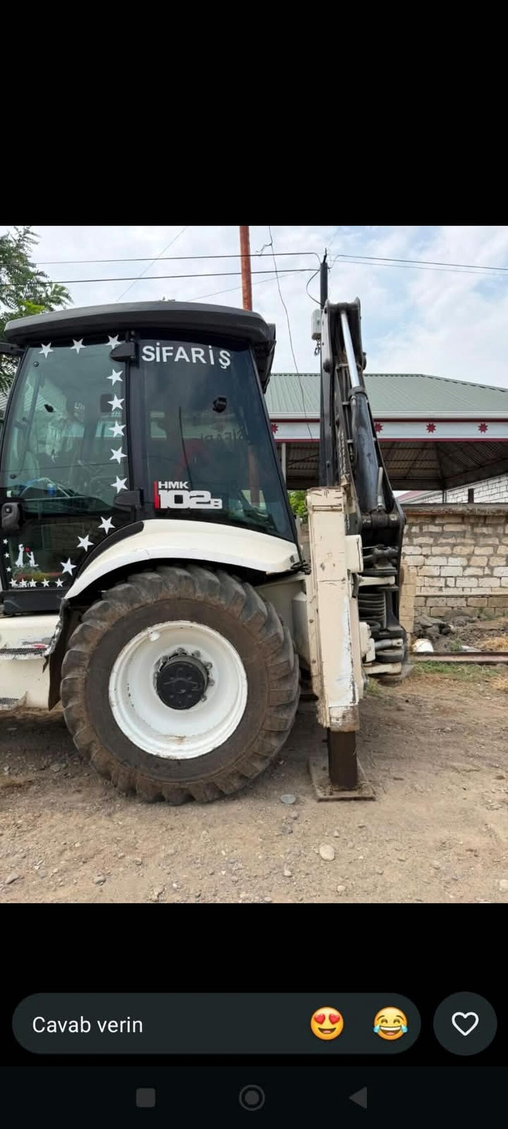 Hidromek HMK 102B ekskavator-yükləyici xidməti - Güclü arxa