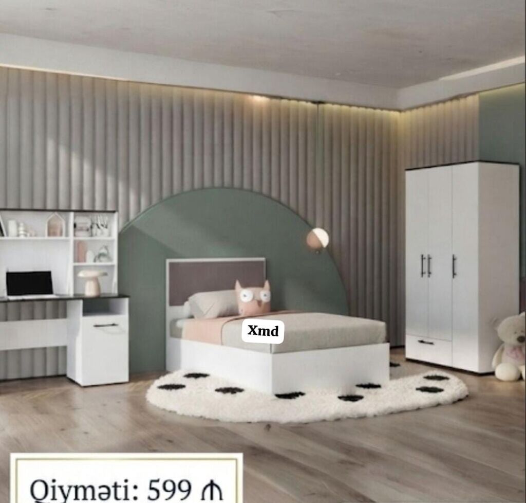 Uşaq/yeniyetmə otağı üçün mebel dəsti Tərkibi: - Tək nəfərlik çarpayı — Mebel, Bakı