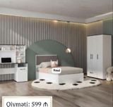Uşaq/yeniyetmə otağı üçün mebel dəsti Tərkibi: - Tək nəfərlik çarpayı — Mebel