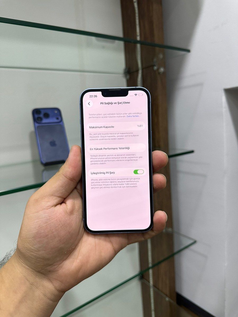 Apple iPhone 14 Blue 128GB/6GB — Mallar, Bakı (7)
