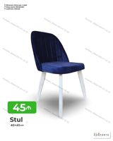 Stul – 40×45 sm - Zərif dizaynlı, yumşaq parça oturacaq və bel — Furniture