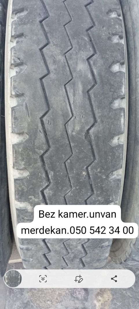 Bez kamer – yük avtomobilləri üçün təkər. - Tip: bezkamer (tubeless)