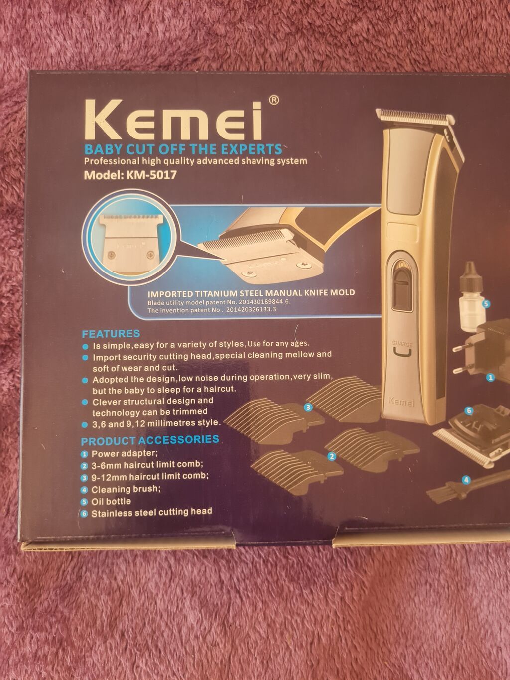 Kemei KM-5017 saç kəsən/tras aparatı - Professional high quality — Elektronika, Xırdalan