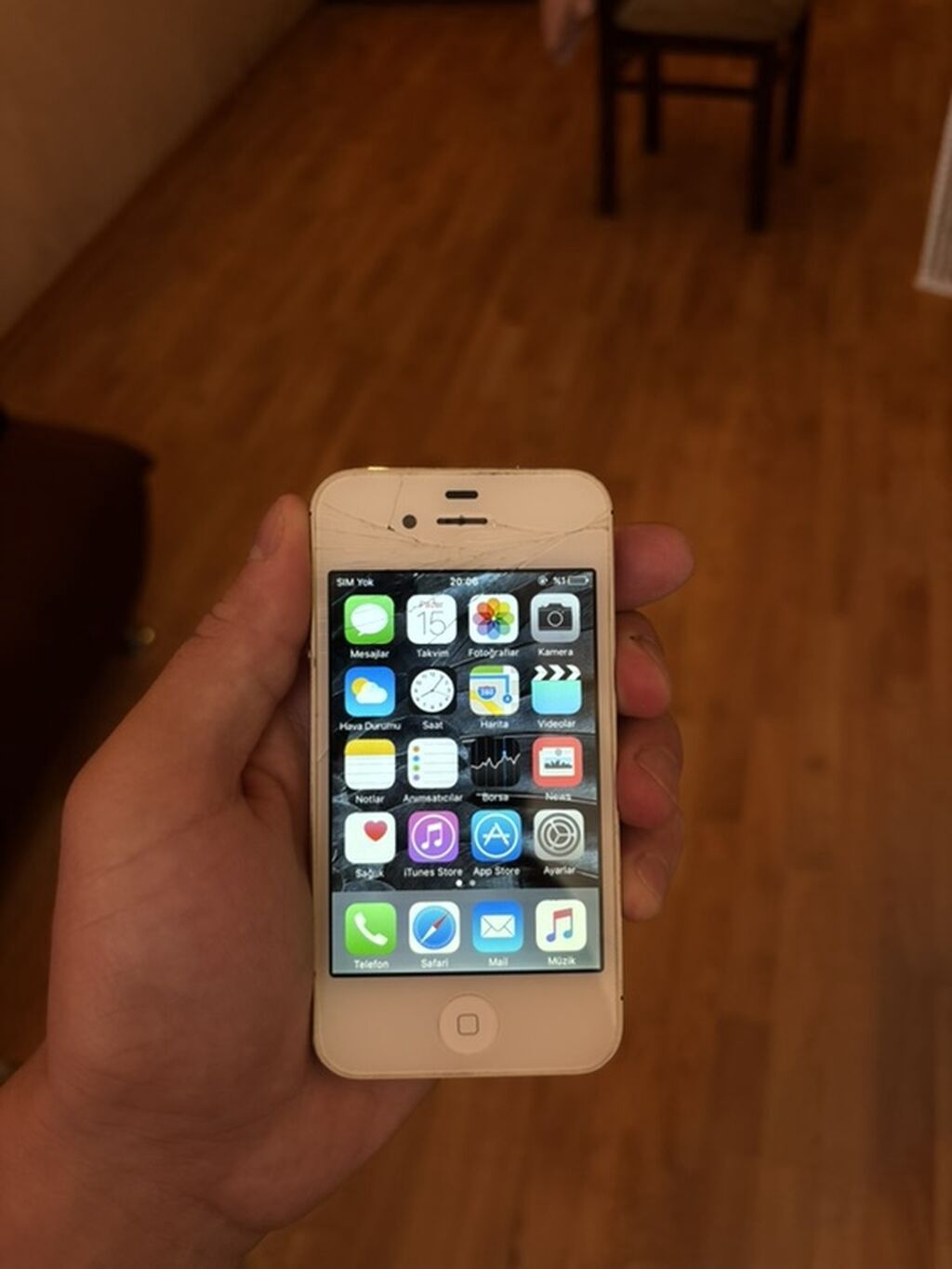 IPhone 4S, Ağ, Qırıq — Apple iPhone, Bakı (7)