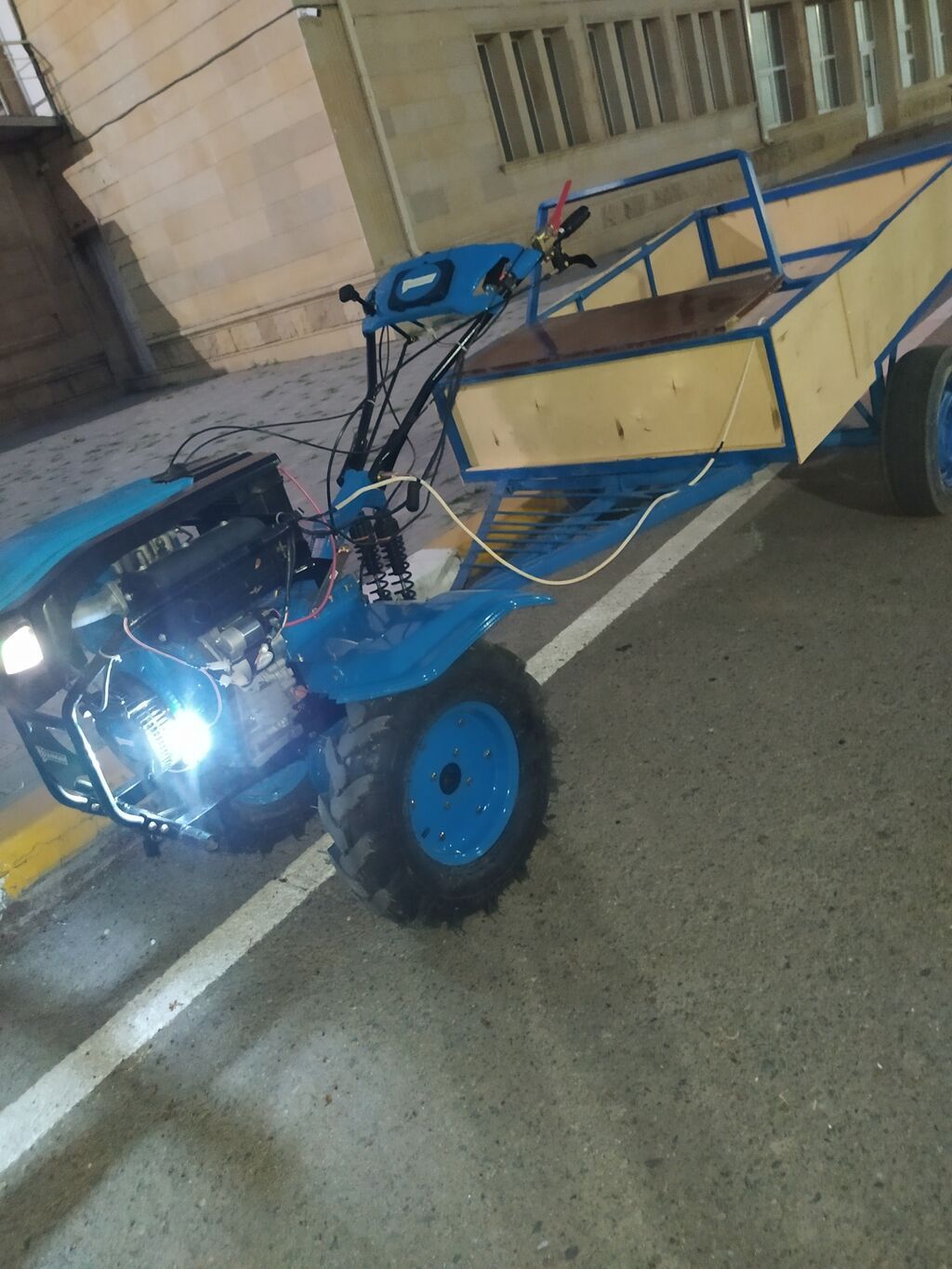 Yük daşıma üçün qoşqulu Mini Matablok islenmeyib 25at gücü boş boşuna — Motobloklar, Qazax (5)