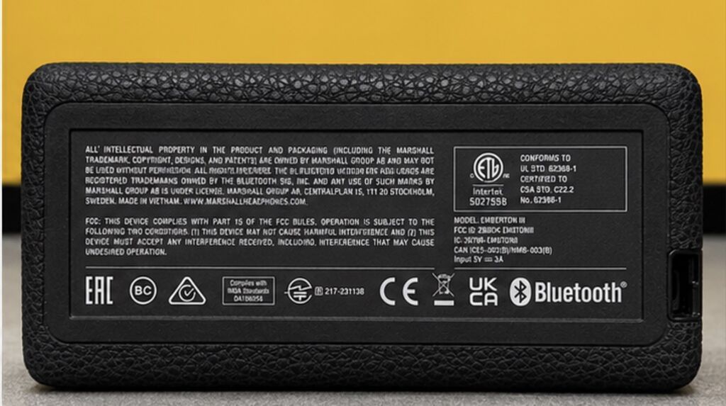 Marshall Emberton II – portativ Bluetooth kolon - Brend dizaynı: Qara — Elektronika, Bakı (2)