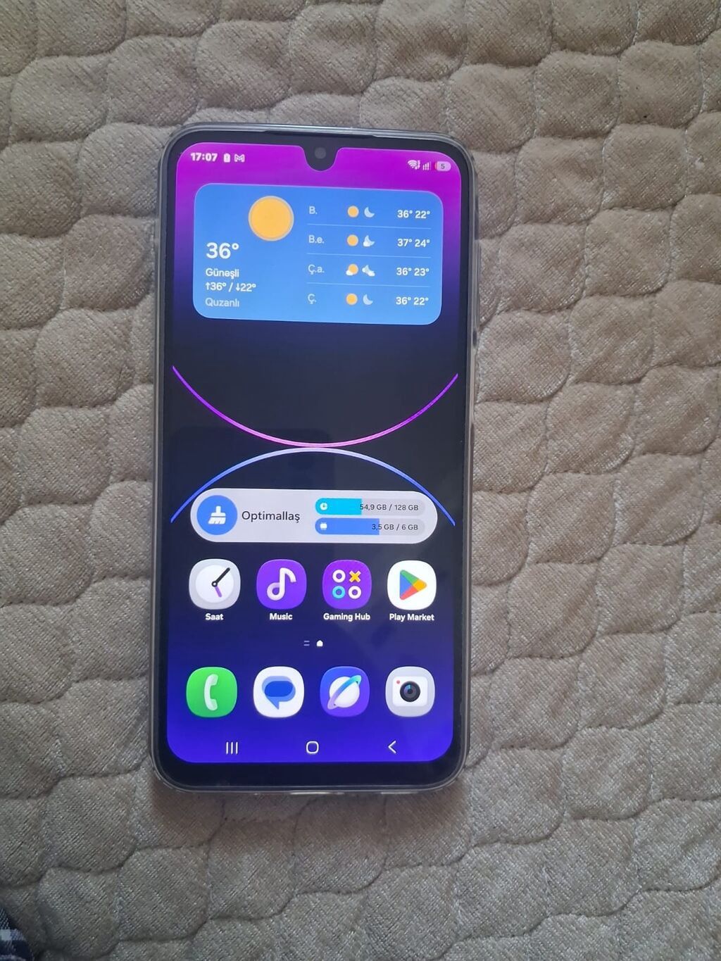 Samsung Galaxy A16 5G, 128 GB, rəng - Qara, Barmaq izi — Samsung, Bərdə (2)