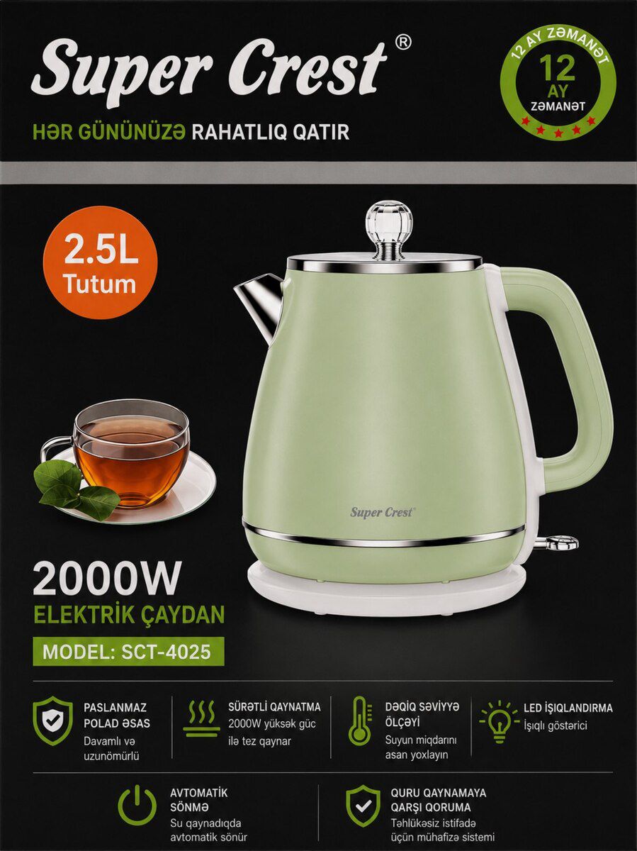 Elektrik çaydan — Mallar, Bakı
