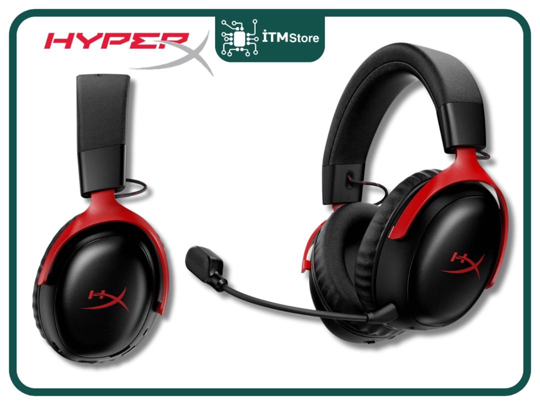 HyperX Cloud III S Black-Red A59Z0AA Wireless Gaming Headset — Elektronika, Bakı