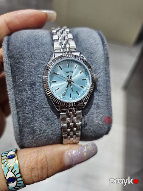 Timex qadın qol saatı - Korpus və qolbaq: paslanmayan polad, parlaq