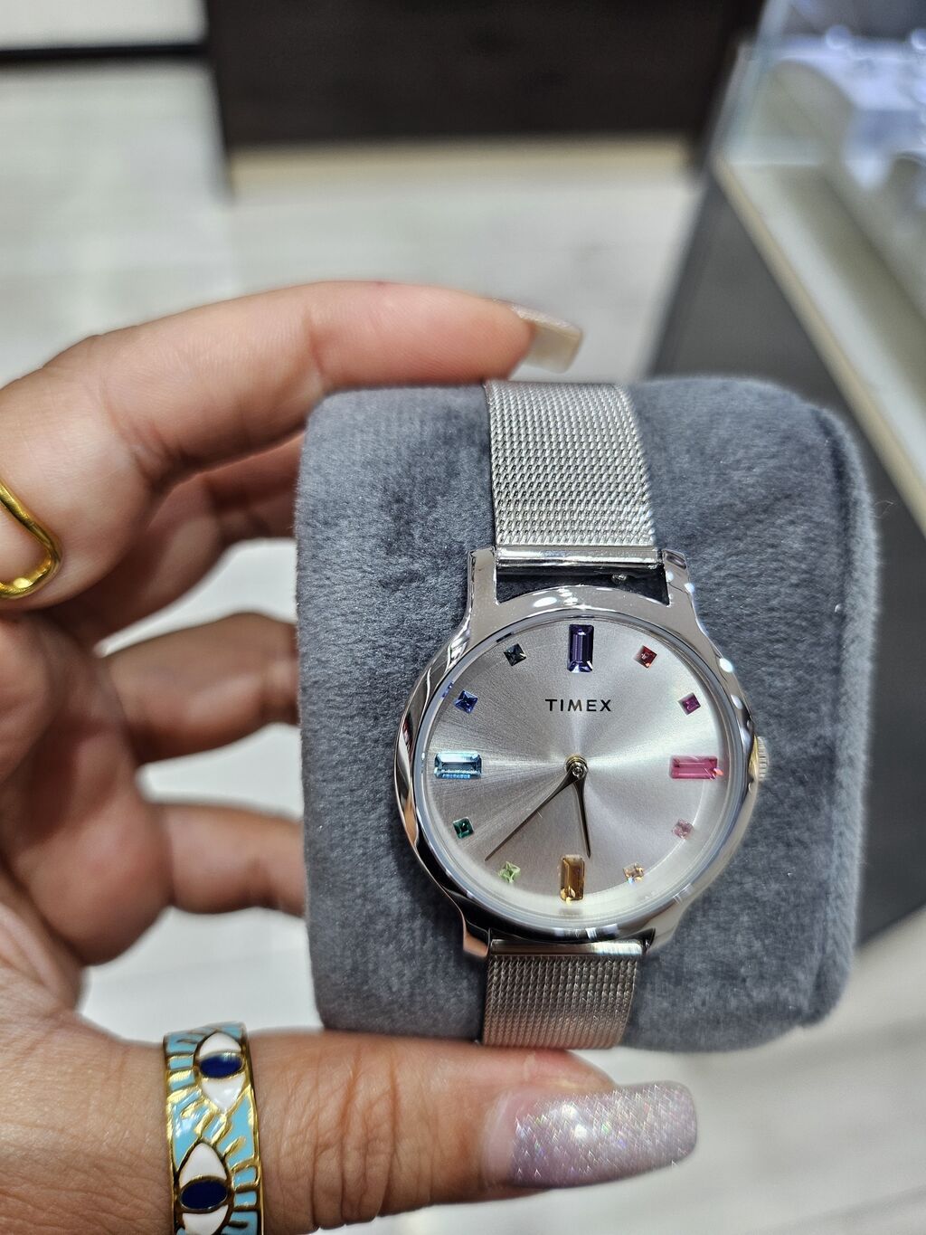 Timex qadın qol saatı - Korpus: parlaq gümüş rəngli metal korpus — Qol saatları, Digah (3)