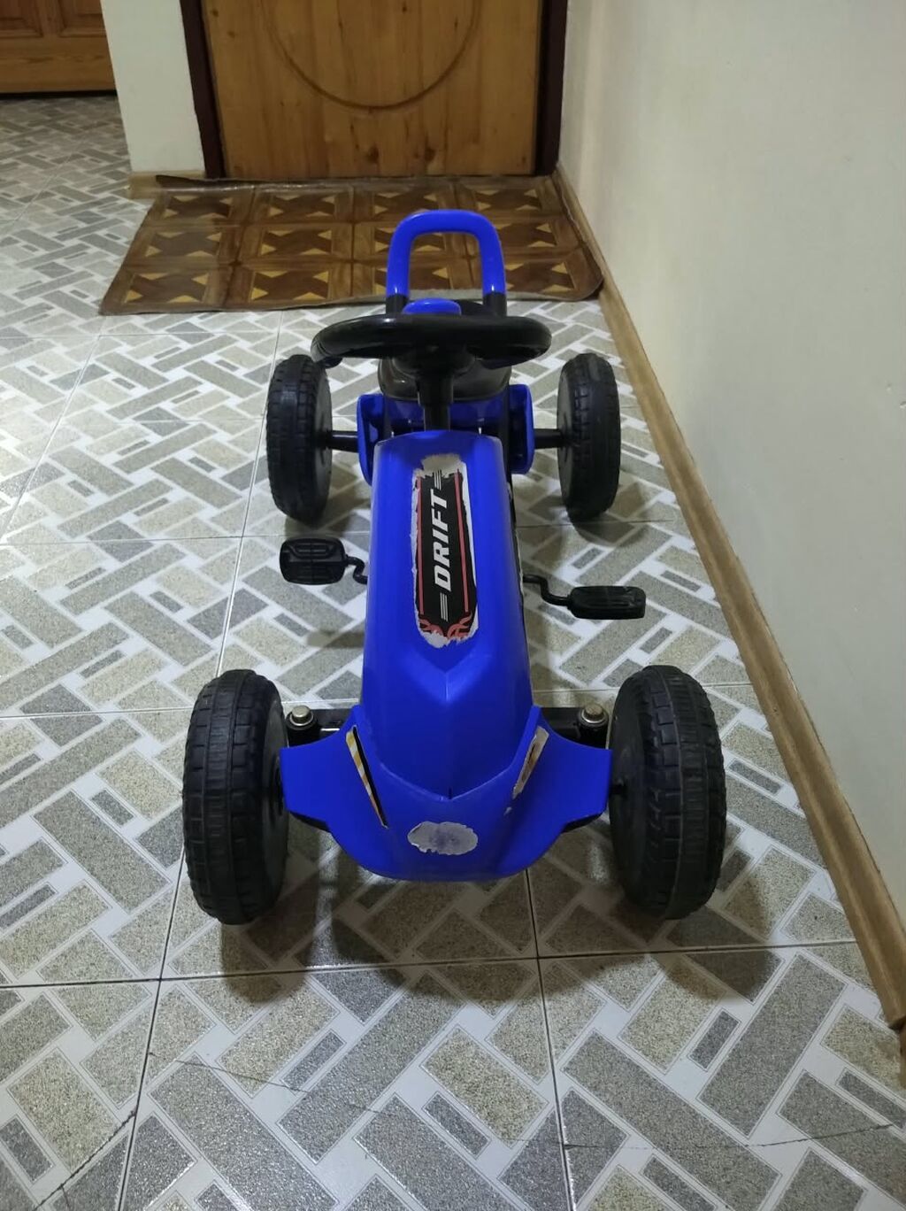 Uşaq pedallı go-kart — mavi rəng — Uşaq nəqliyyatı, Bakı (3)