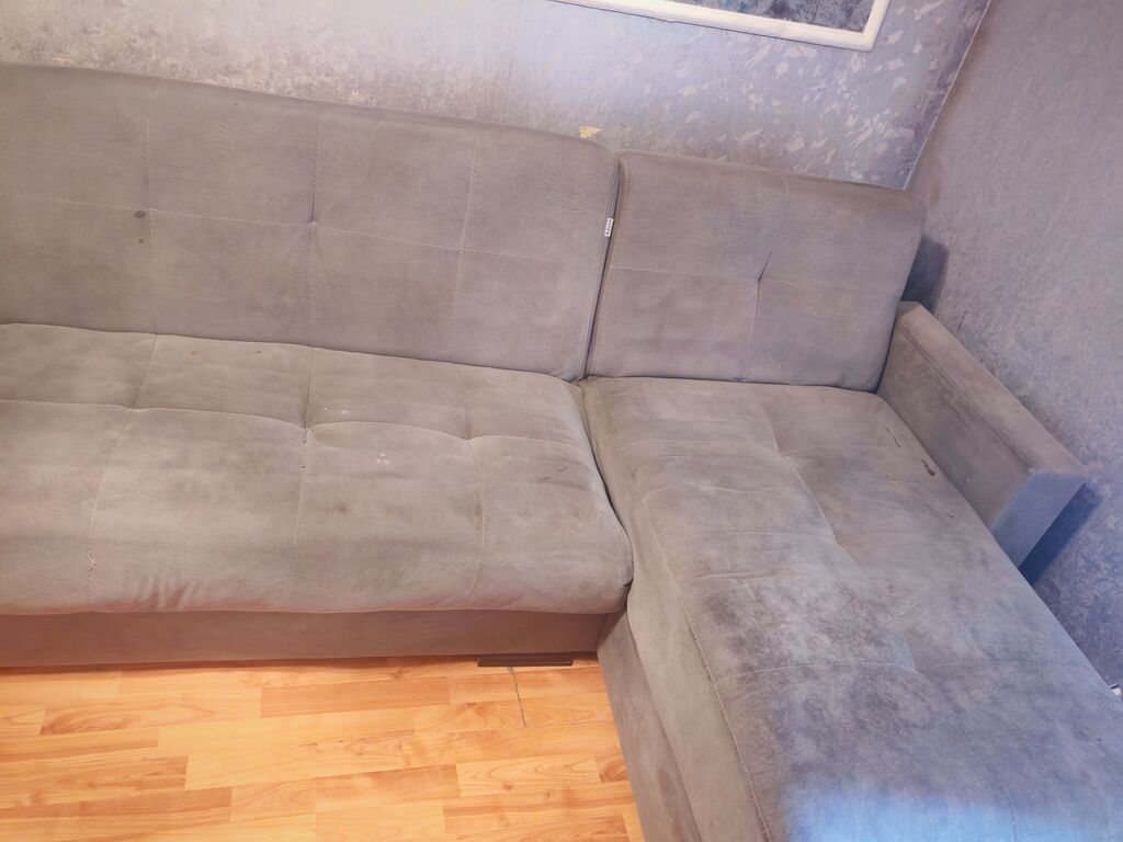 Künc divan, İşlənmiş, Açılan, Bazalı, Vеlur parça, Çatdırılma yoxdur