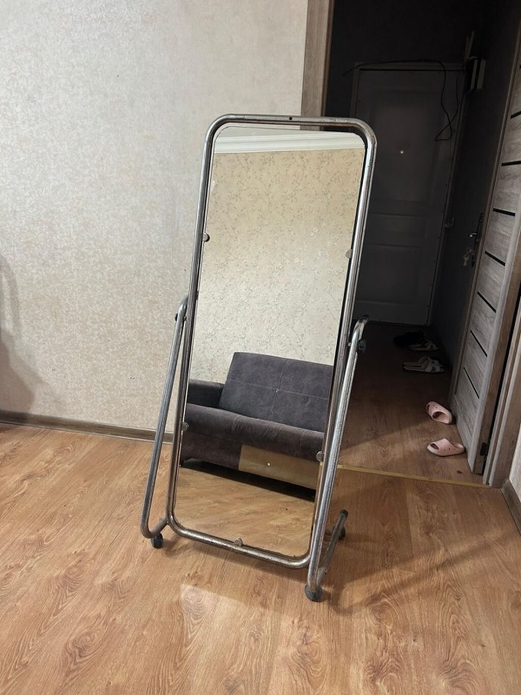 Güzgü Döşəmə üstü, Düzbucaqlı, Sadə, Çərçivə ilə
