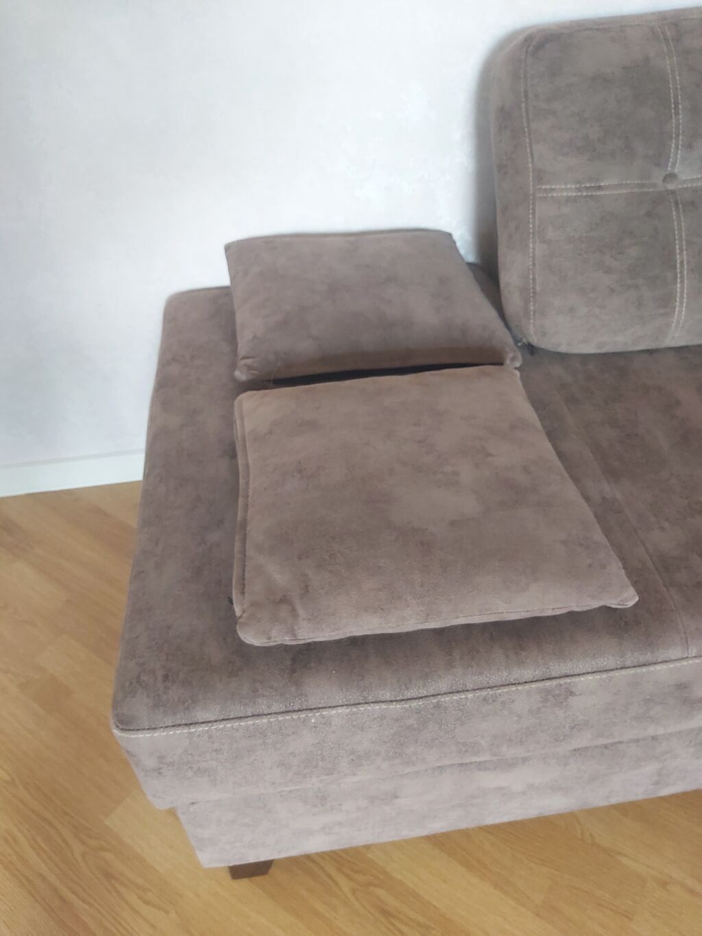 Künc divan, İşlənmiş, Açılan, Bazalı, Vеlur parça — Mebel, Sumqayıt (4)