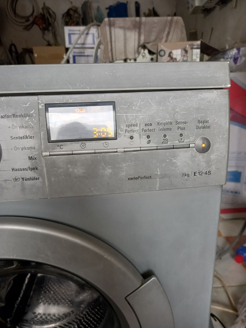 Paltaryuyan maşın Siemens, 7 kq, İşlənmiş, Avtomat, Qurutmasız, Kredit yoxdur, Ünvandan götürmə — Paltaryuyan maşınlar, Bakı (3)