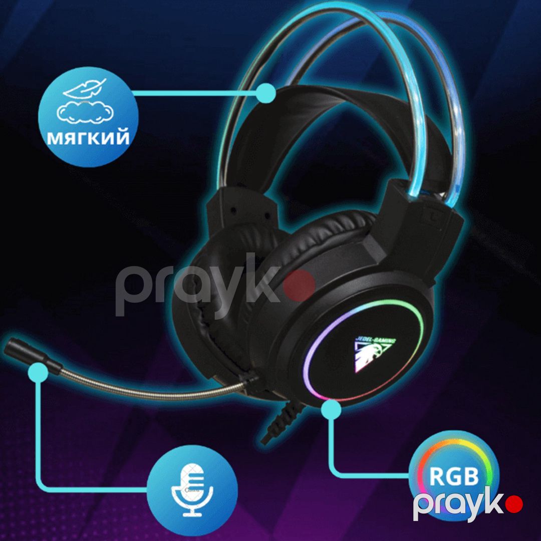 RGB Gaming qulaqlıq "Jedel GH563 Aux" — Elektronika, Bakı (8)