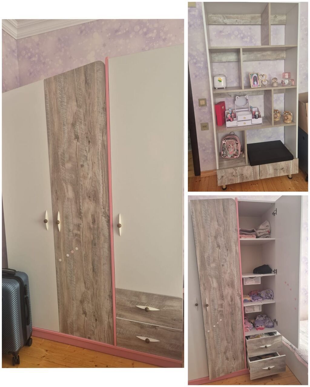Dolab və kitab rəfi bir evdən satılır. Kitab rəfi 140₼ Dolab 200₼ — Mebel, Digah