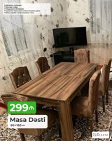 Masa Dəsti – 90×160 sm - Mexanizm: Açılmayan (əlavə seçim: açılan — Mebel