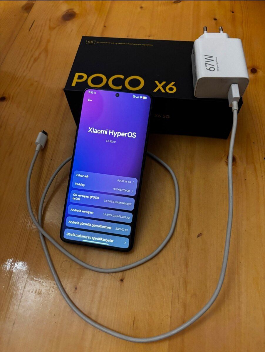 Xiaomi Poco X6 Black 256GB/12GB — Smartfonlar, Bakı (4)