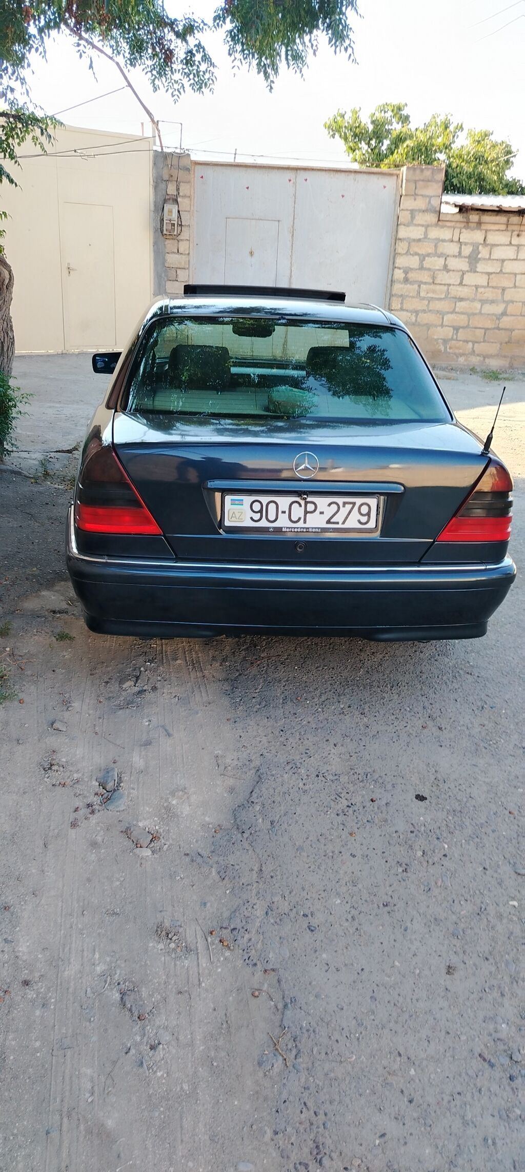 Mercedes-Benz C-Class W202 sedan - Kuzov: qara rəng, 4 qapı, orijinal — Avtomobillər, Gəncə (3)